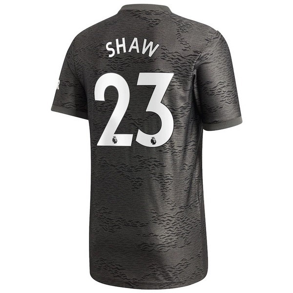 Camiseta Manchester United NO.23 Shaw Segunda equipo 2020-2021 Negro